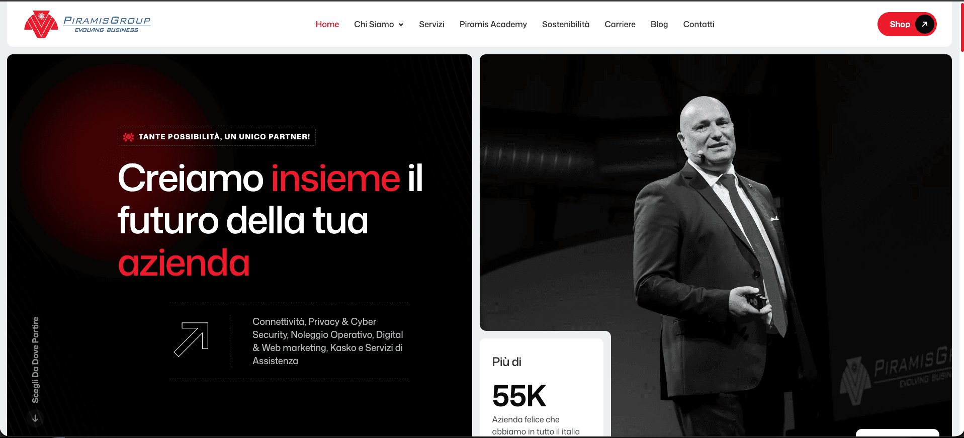 Piramis Group — piattaforma corporate multi-servizio